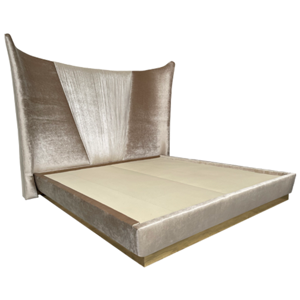 Champagne Velvet Dream Bed