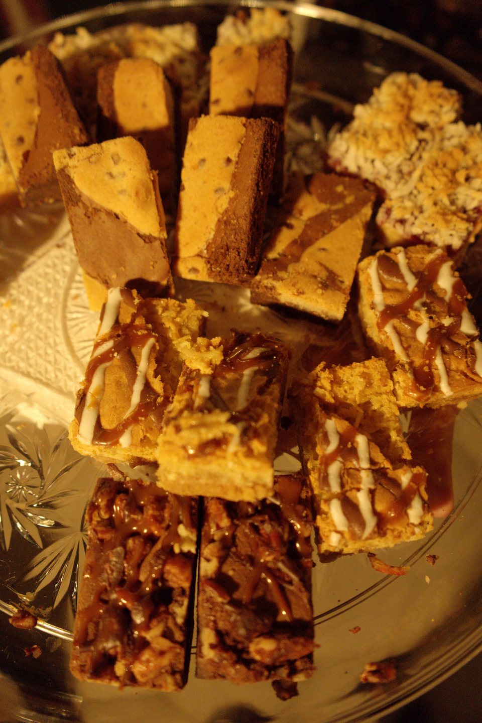 A platter of small bites set out for the gathering